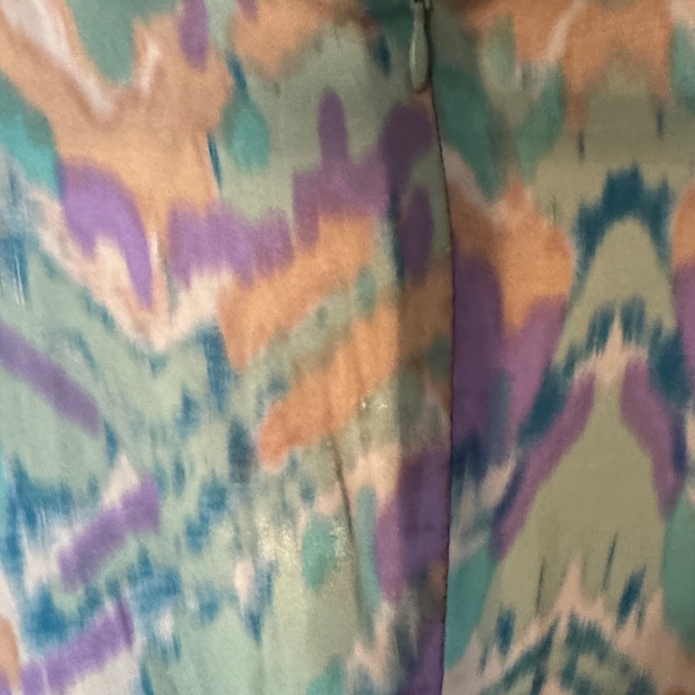 Guess by Marciano Pastel Patterned Silk Mini Dress - Picture 7 of 9